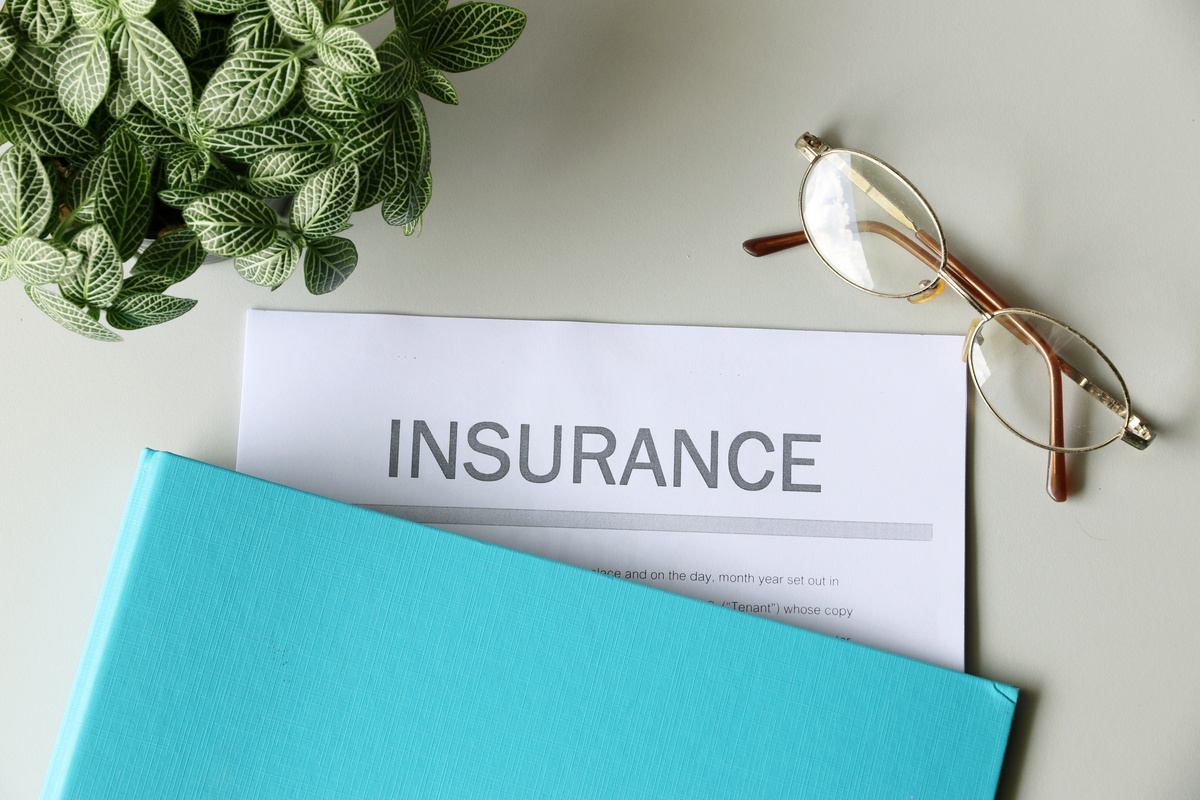 insurance paper on the desk
