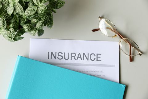 insurance paper on the desk